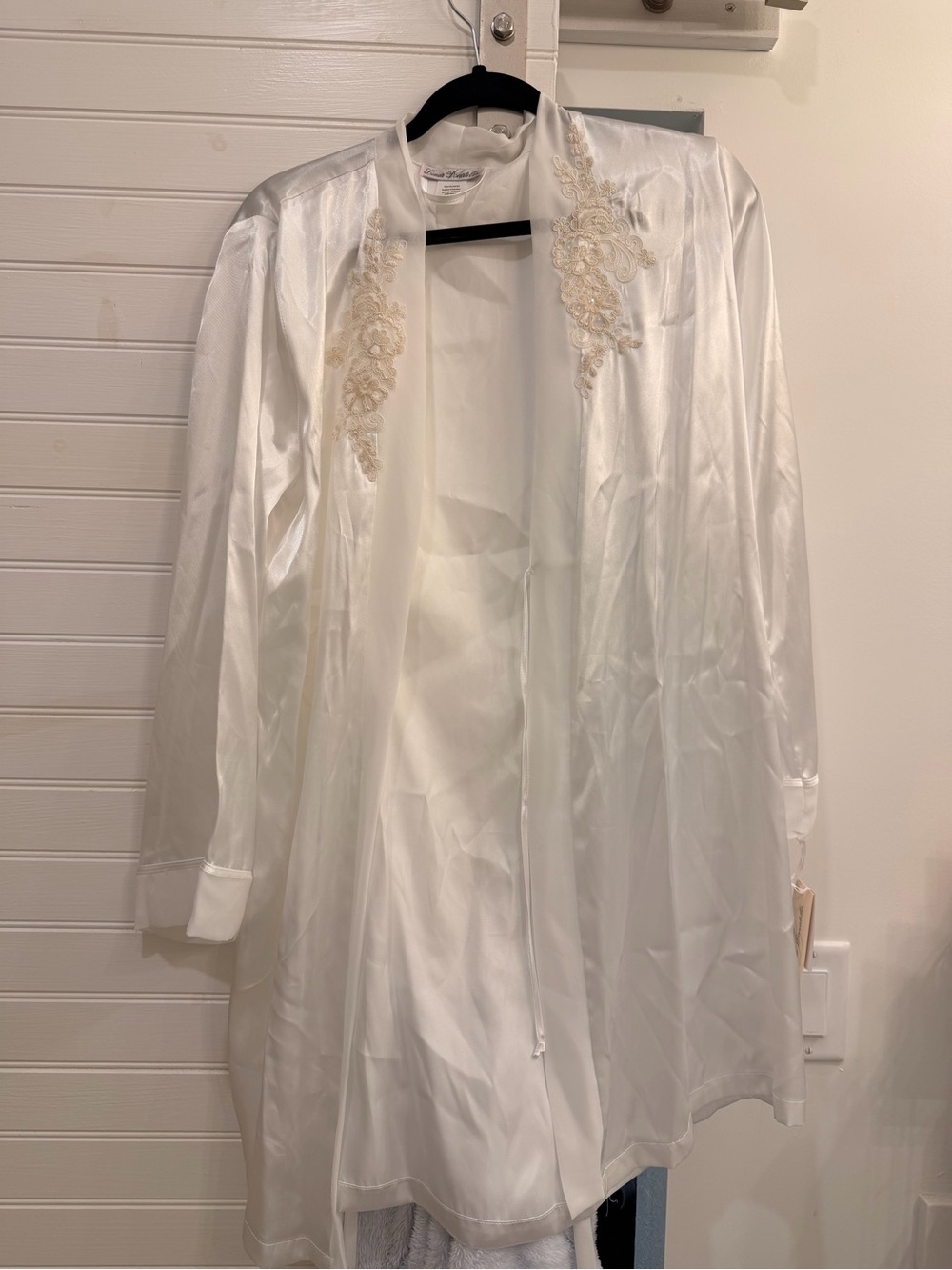 Bridal silk robe